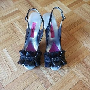 Betsy Johnson 4 1/2" Heel Slingback Open Toe